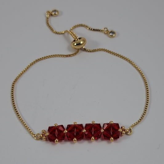 Crystal slider bracelet